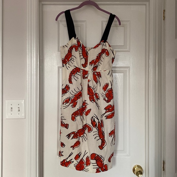 Anthropologie cotton lobster dress with pockets - Picture 3 of 10